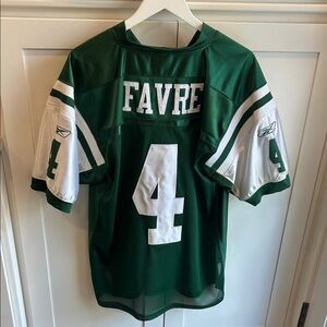 Reebok Authentic Brett Favre Size 50 New York Jets Jersey Football Game Day